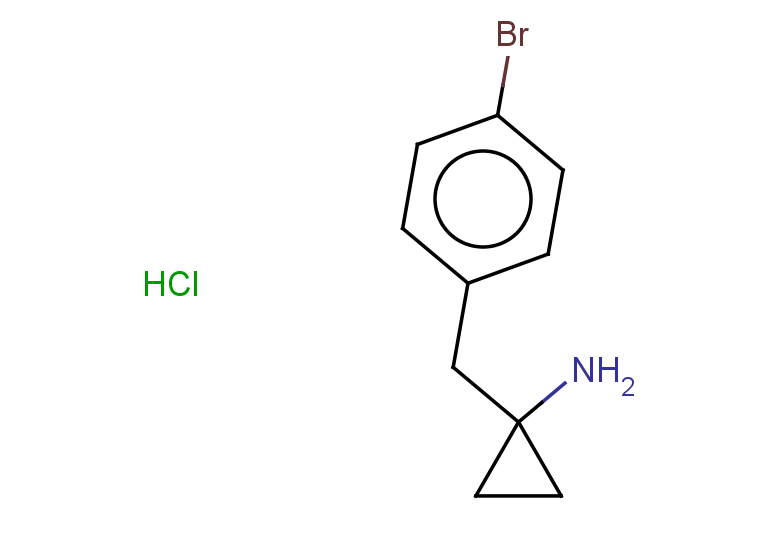1-[(4-bromophenyl)methyl]cyclopropan-1-amine hydrochloride