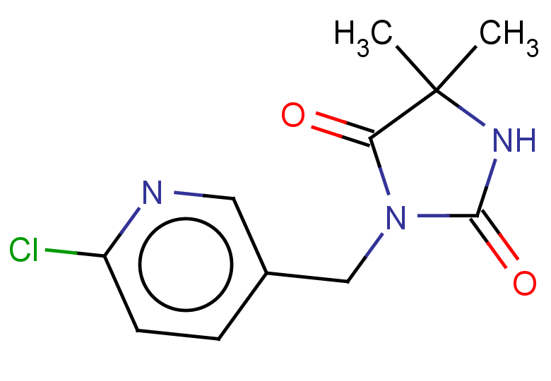 3-[(6-chloropyridin-3-yl)methyl]-5,5-dimethylimidazolidine-2,4-dione