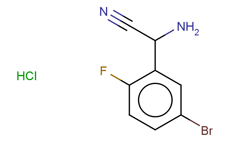 2-amino-2-(5-bromo-2-fluorophenyl)acetonitrile hydrochloride