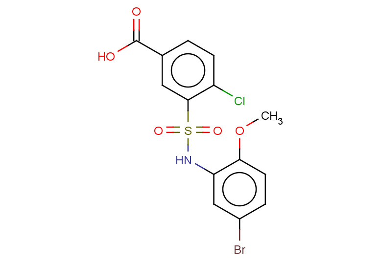 3-[(5-bromo-2-methoxyphenyl)sulfamoyl]-4-chlorobenzoic acid