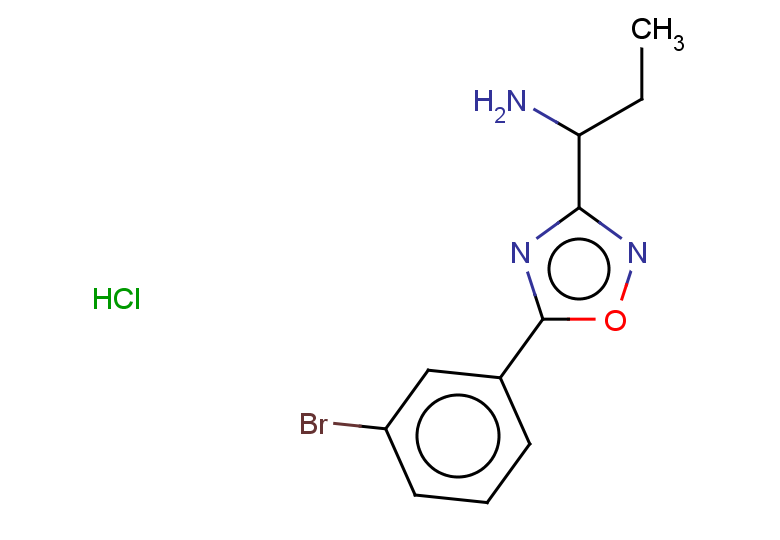 1-[5-(3-bromophenyl)-1,2,4-oxadiazol-3-yl]propan-1-amine hydrochloride