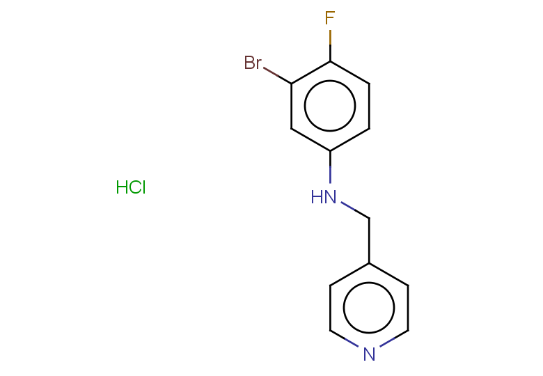 3-bromo-4-fluoro-N-(pyridin-4-ylmethyl)aniline hydrochloride