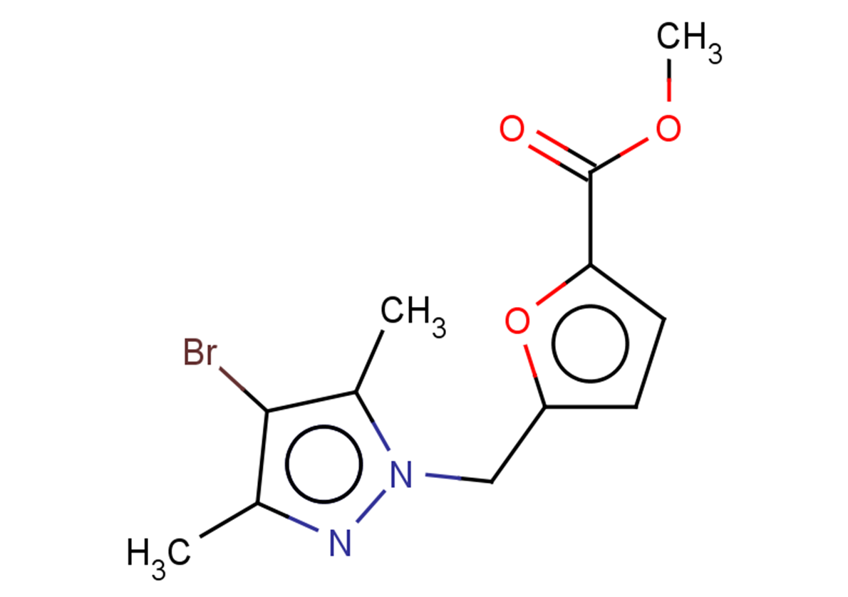 5-(4-BROMO-3,5-DIMETHYL-PYRAZOL-1-YLMETHYL)-FURAN-2-CARBOXYLIC ACID METHY+