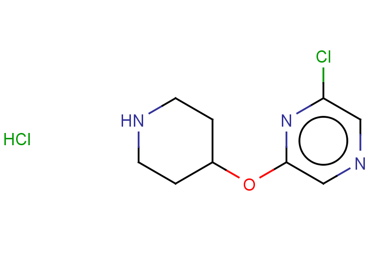 2-chloro-6-(piperidin-4-yloxy)pyrazine hydrochloride