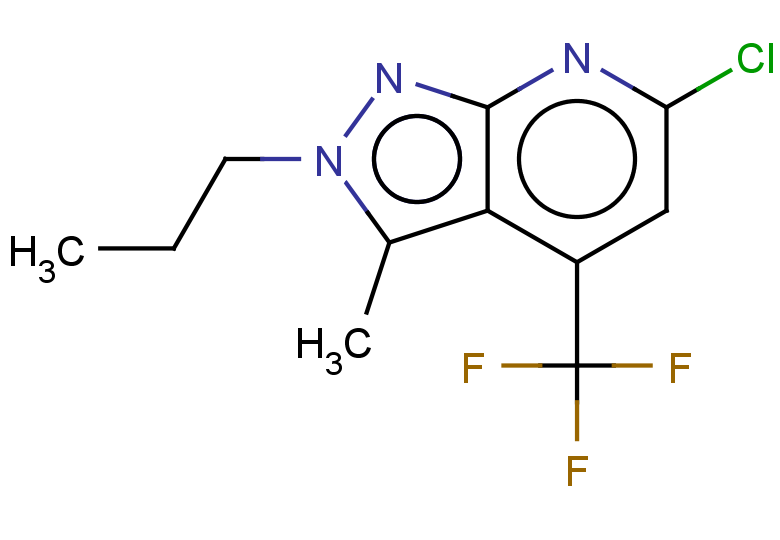 6-CHLORO-3-METHYL-2-PROPYL-4-(TRIFLUOROMETHYL)-2H-PYRAZOLO[3,4-B]PYRIDINE