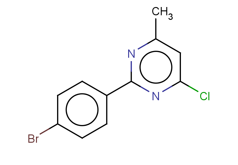 2-(4-bromophenyl)-4-chloro-6-methylpyrimidine