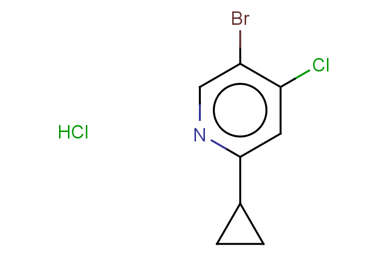 5-bromo-4-chloro-2-cyclopropylpyridine hydrochloride