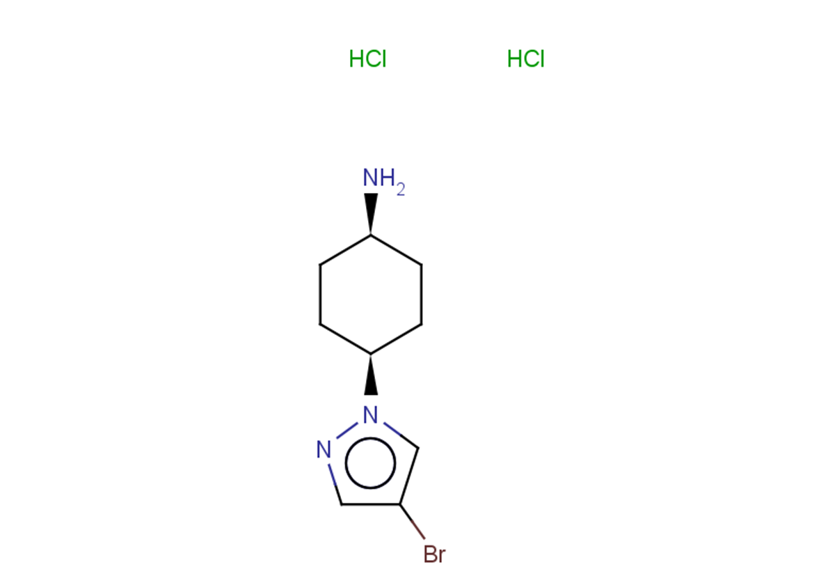 (1s,4s)-4-(4-bromo-1H-pyrazol-1-yl)cyclohexan-1-amine dihydrochloride, cis