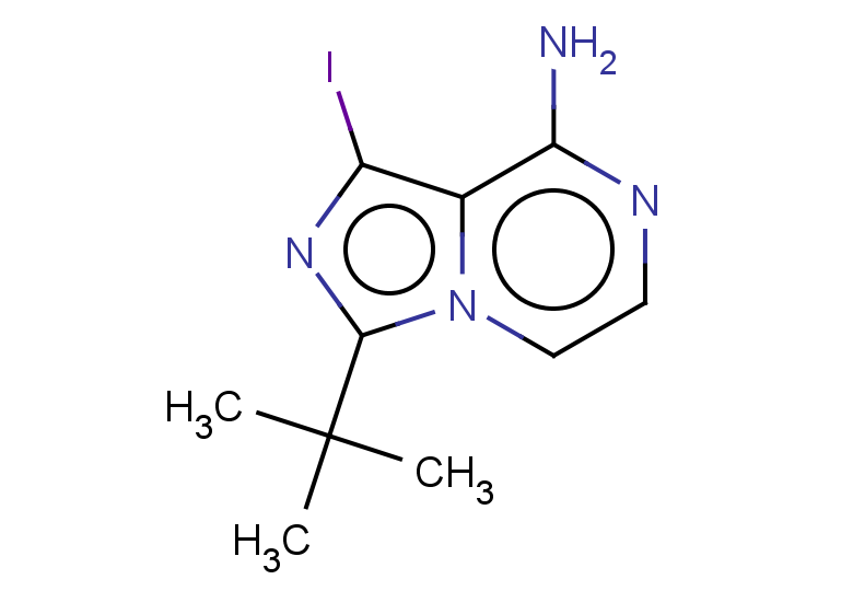 3-tert-butyl-1-iodoimidazo[1,5-a]pyrazin-8-amine