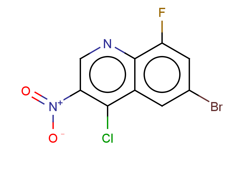 6-bromo-4-chloro-8-fluoro-3-nitroquinoline