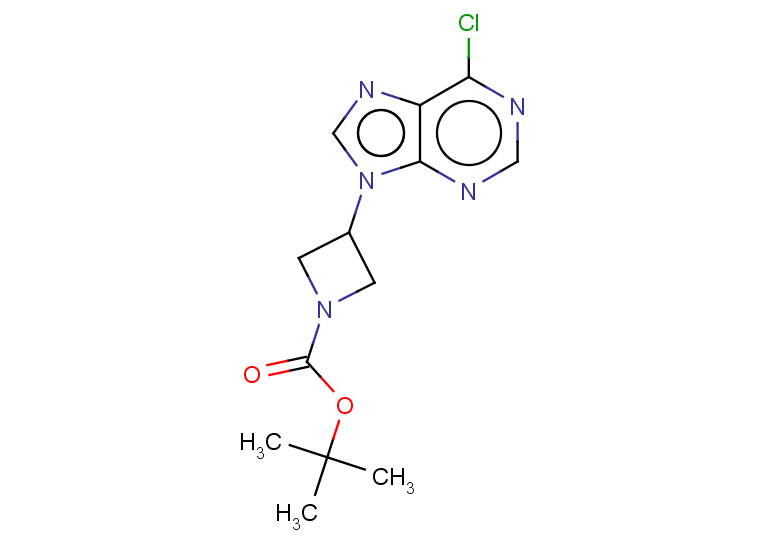 tert-butyl 3-(6-chloro-9H-purin-9-yl)azetidine-1-carboxylate
