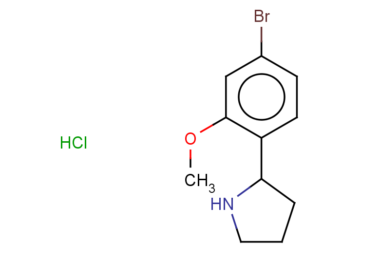 2-(4-bromo-2-methoxyphenyl)pyrrolidine hydrochloride