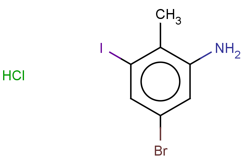 5-bromo-3-iodo-2-methylaniline hydrochloride