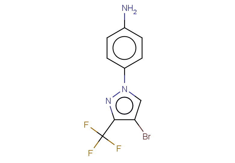 4-[4-bromo-3-(trifluoromethyl)-1H-pyrazol-1-yl]aniline