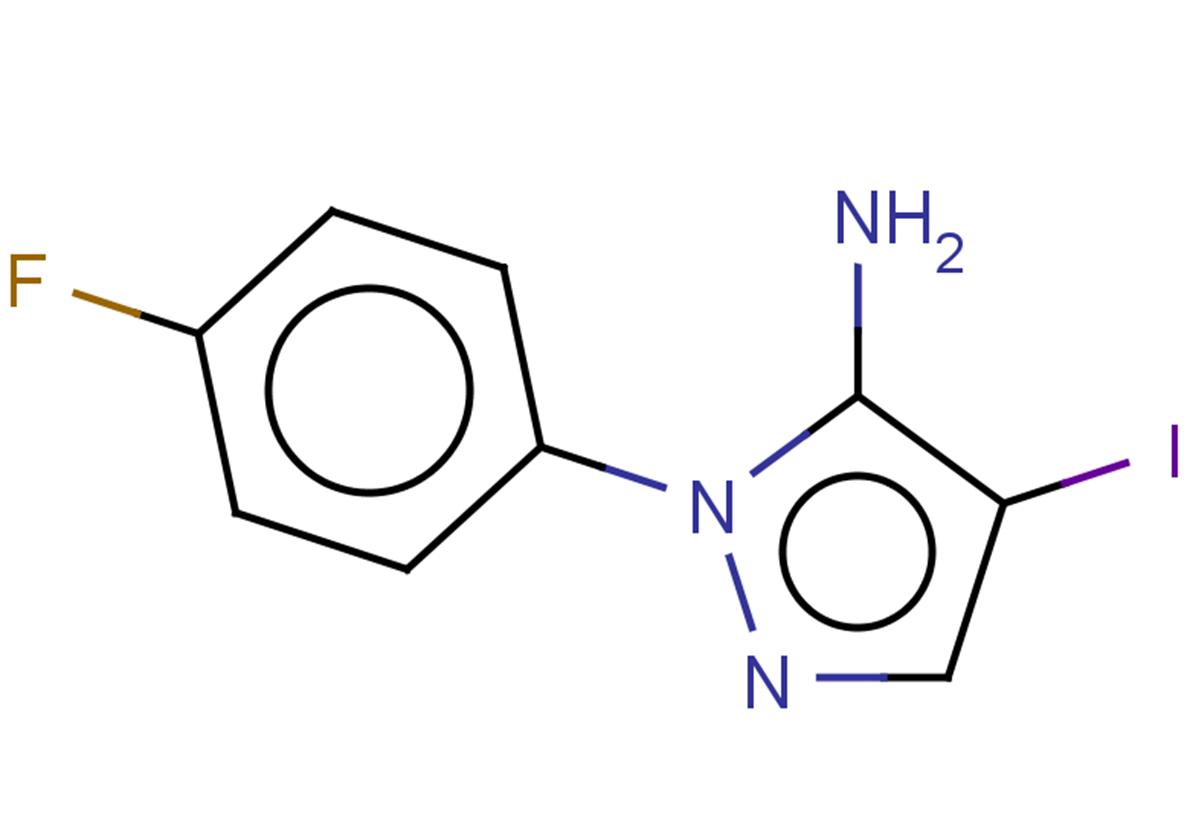 1-(4-fluorophenyl)-4-iodo-1H-pyrazol-5-amine