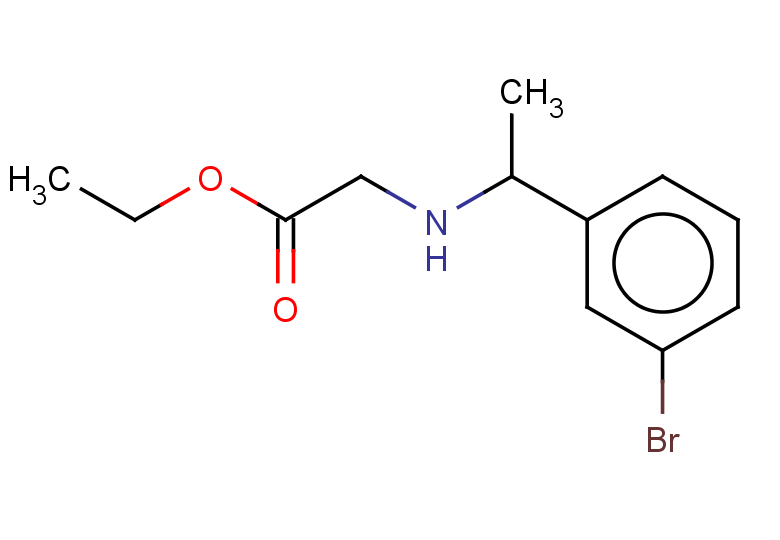 ethyl 2-{[1-(3-bromophenyl)ethyl]amino}acetate