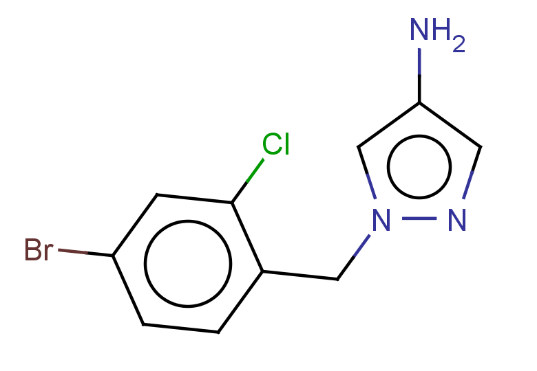 1-[(4-bromo-2-chlorophenyl)methyl]-1H-pyrazol-4-amine
