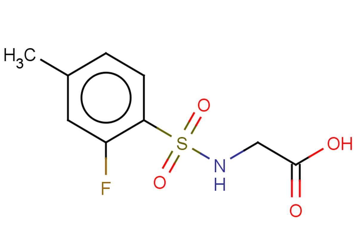 2-(2-fluoro-4-methylbenzenesulfonamido)acetic acid