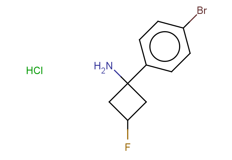 1-(4-bromophenyl)-3-fluorocyclobutan-1-amine hydrochloride