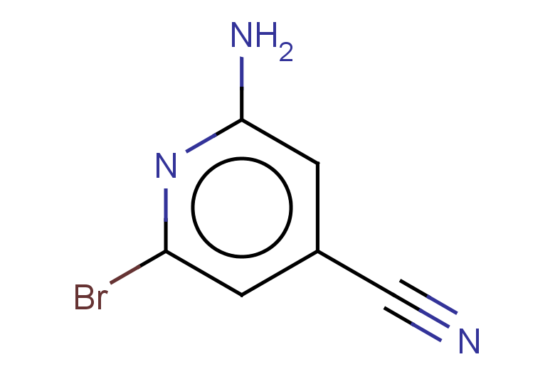 2-amino-6-bromopyridine-4-carbonitrile