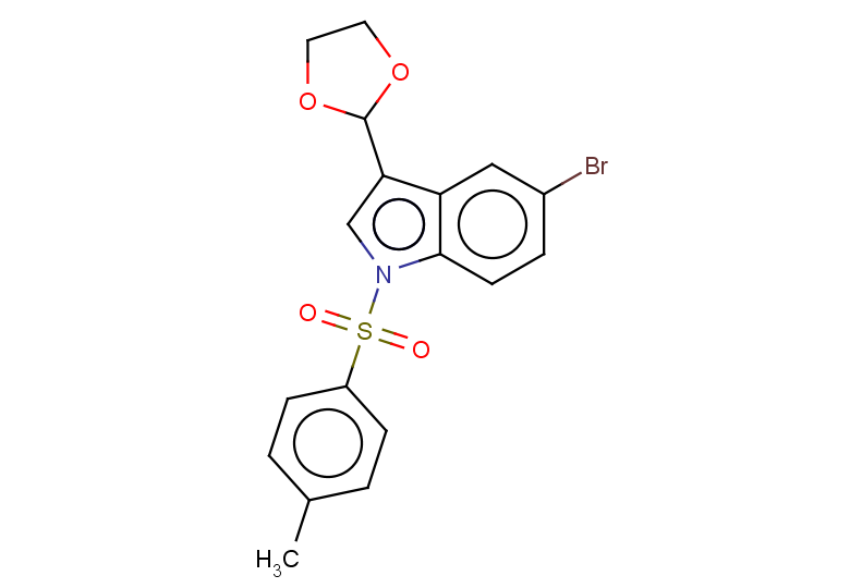 5-bromo-3-(1,3-dioxolan-2-yl)-1-(4-methylbenzenesulfonyl)-1H-indole