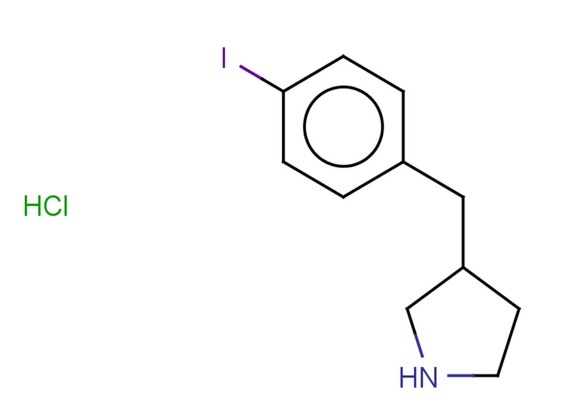 3-[(4-iodophenyl)methyl]pyrrolidine hydrochloride