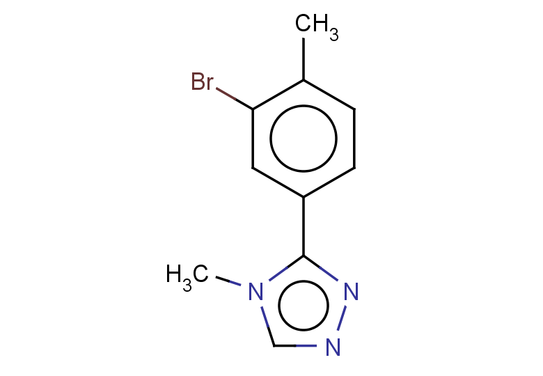 3-(3-bromo-4-methylphenyl)-4-methyl-4H-1,2,4-triazole
