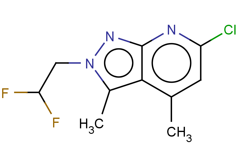 6-CHLORO-2-(2,2-DIFLUOROETHYL)-3,4-DIMETHYL-2H-PYRAZOLO[3,4-B]PYRIDINE