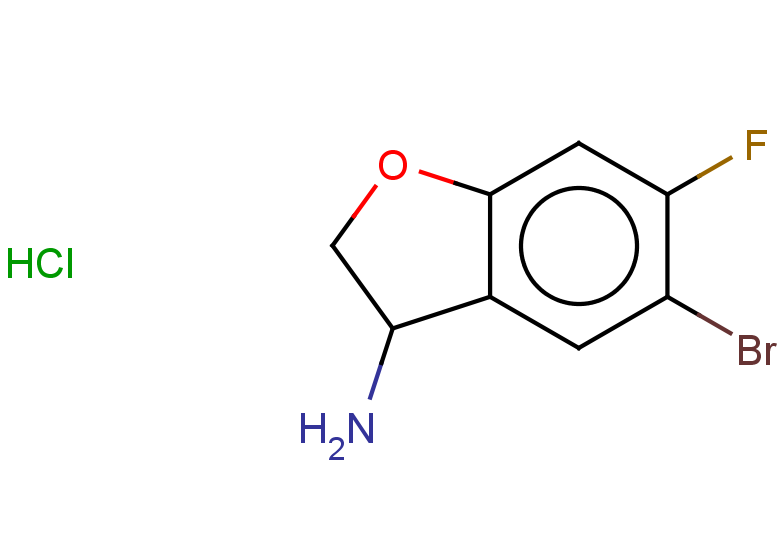 5-bromo-6-fluoro-2,3-dihydro-1-benzofuran-3-amine hydrochloride