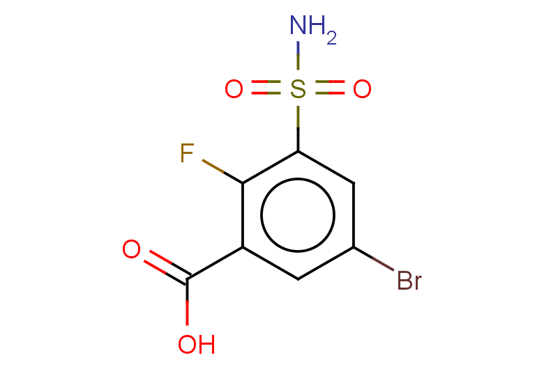 5-bromo-2-fluoro-3-sulfamoylbenzoic acid