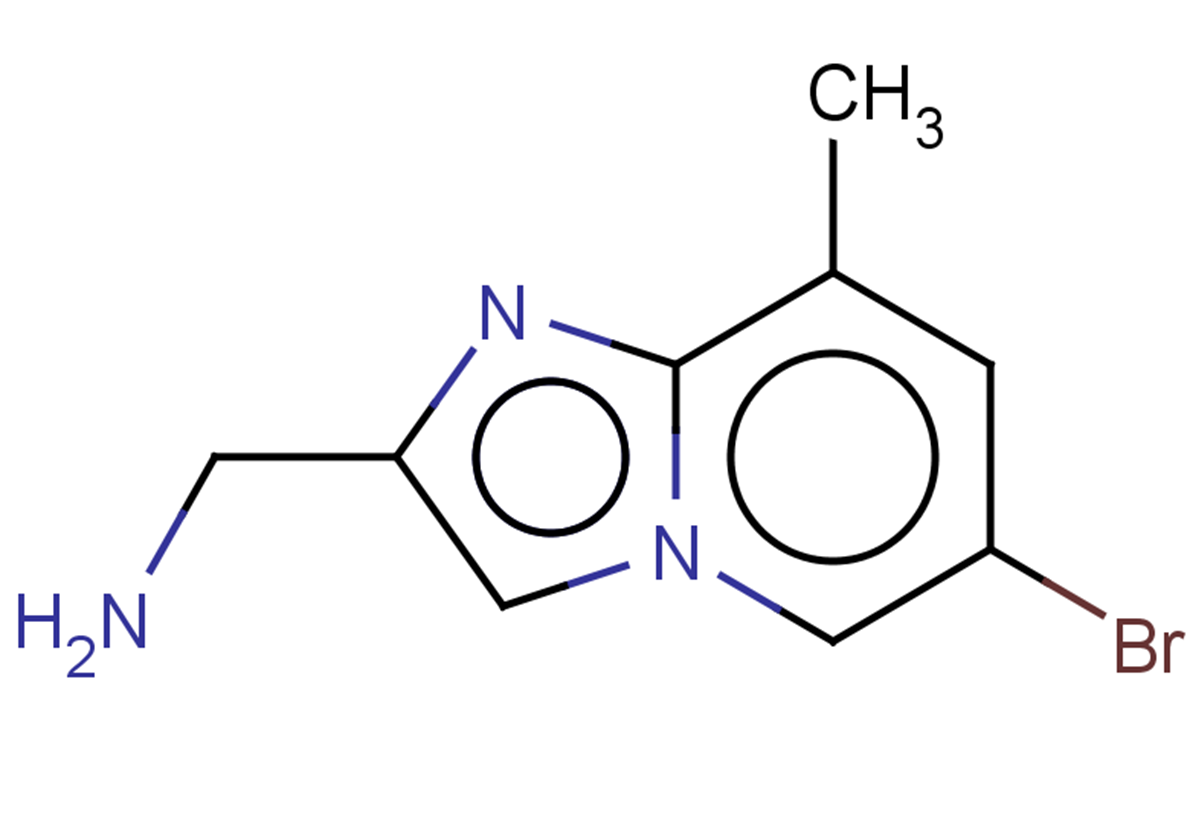 {6-bromo-8-methylimidazo[1,2-a]pyridin-2-yl}methanamine