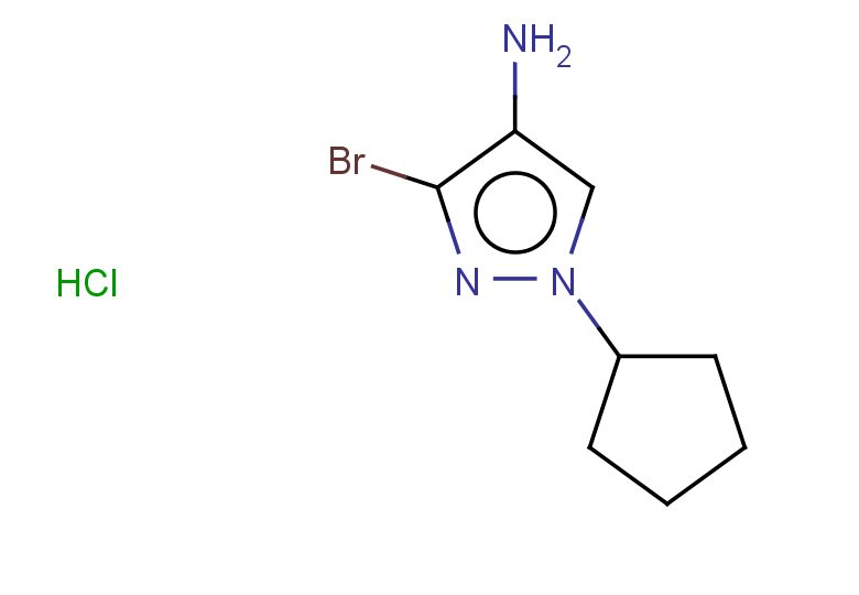 3-bromo-1-cyclopentyl-1H-pyrazol-4-amine hydrochloride