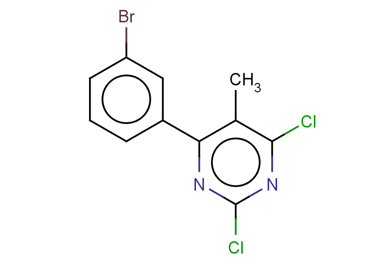 4-(3-bromophenyl)-2,6-dichloro-5-methylpyrimidine