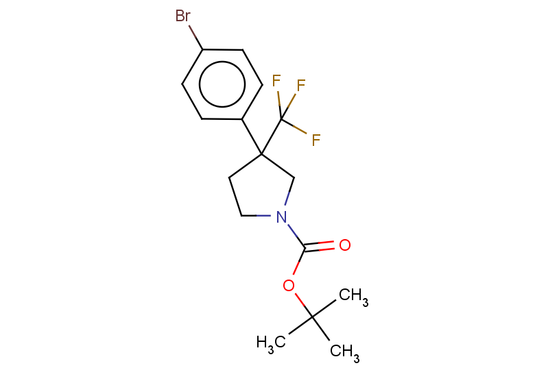 tert-butyl 3-(4-bromophenyl)-3-(trifluoromethyl)pyrrolidine-1-carboxylate