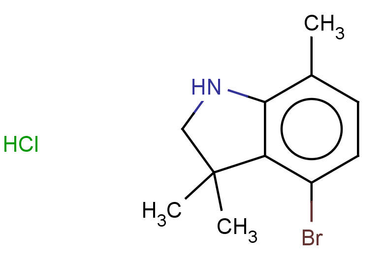 4-bromo-3,3,7-trimethyl-2,3-dihydro-1H-indole hydrochloride