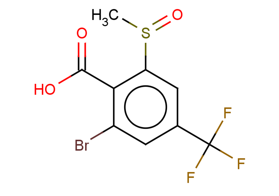 2-bromo-6-methanesulfinyl-4-(trifluoromethyl)benzoic acid
