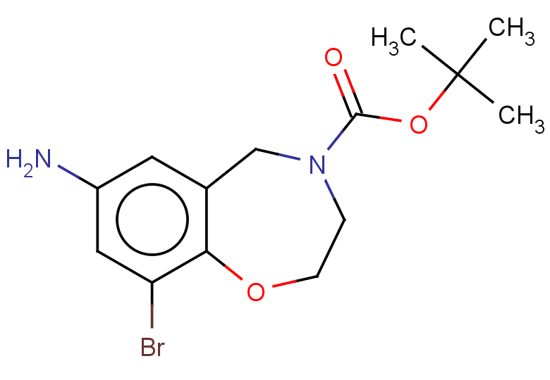 tert-butyl 7-amino-9-bromo-2,3,4,5-tetrahydro-1,4-benzoxazepine-4-carboxylate
