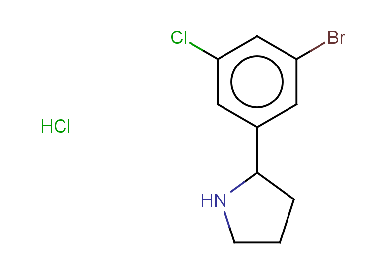 2-(3-bromo-5-chlorophenyl)pyrrolidine hydrochloride