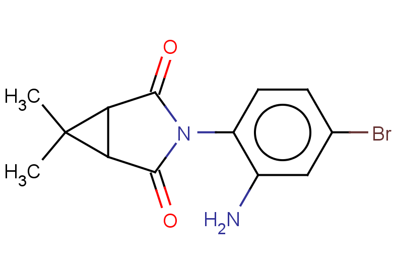 3-(2-AMINO-4-BROMOPHENYL)-6,6-DIMETHYL-3-AZABICYCLO[3.1.0]HEXANE-2,4-DION+