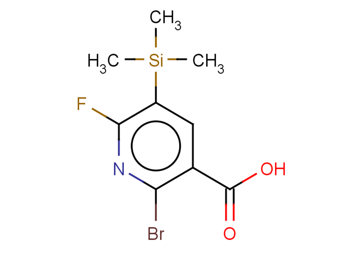 2-bromo-6-fluoro-5-(trimethylsilyl)pyridine-3-carboxylic acid