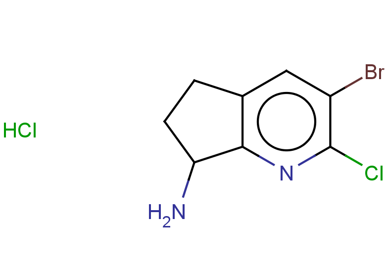 3-bromo-2-chloro-5H,6H,7H-cyclopenta[b]pyridin-7-amine hydrochloride