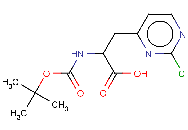 2-{[(tert-butoxy)carbonyl]amino}-3-(2-chloropyrimidin-4-yl)propanoic acid