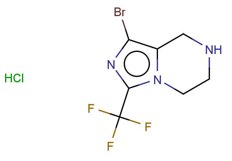 1-bromo-3-(trifluoromethyl)-5H,6H,7H,8H-imidazo[1,5-a]pyrazine hydrochloride