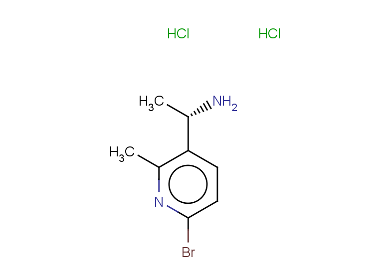 (1S)-1-(6-bromo-2-methylpyridin-3-yl)ethan-1-amine dihydrochloride