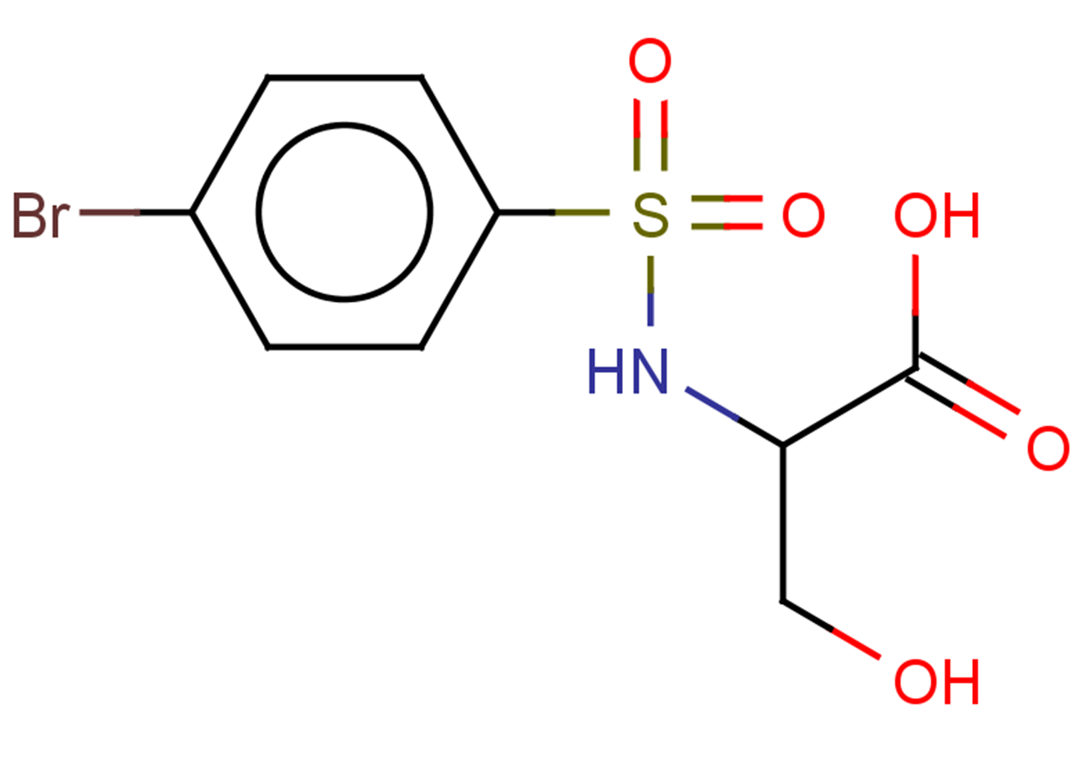 2-(4-bromobenzenesulfonamido)-3-hydroxypropanoic acid