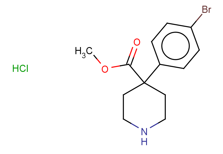 methyl 4-(4-bromophenyl)piperidine-4-carboxylate hydrochloride