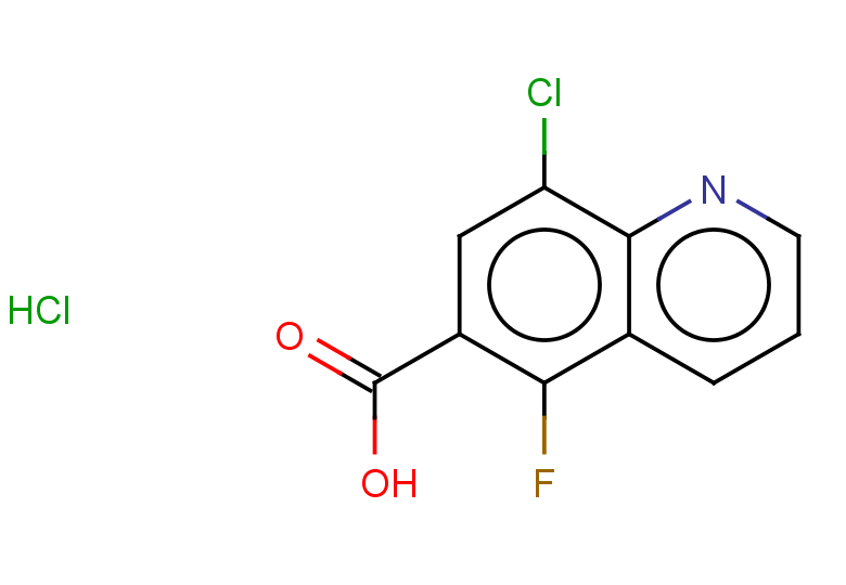 8-chloro-5-fluoroquinoline-6-carboxylic acid hydrochloride