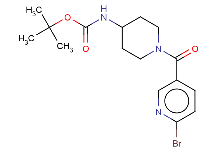 tert-butyl N-[1-(6-bromopyridine-3-carbonyl)piperidin-4-yl]carbamate