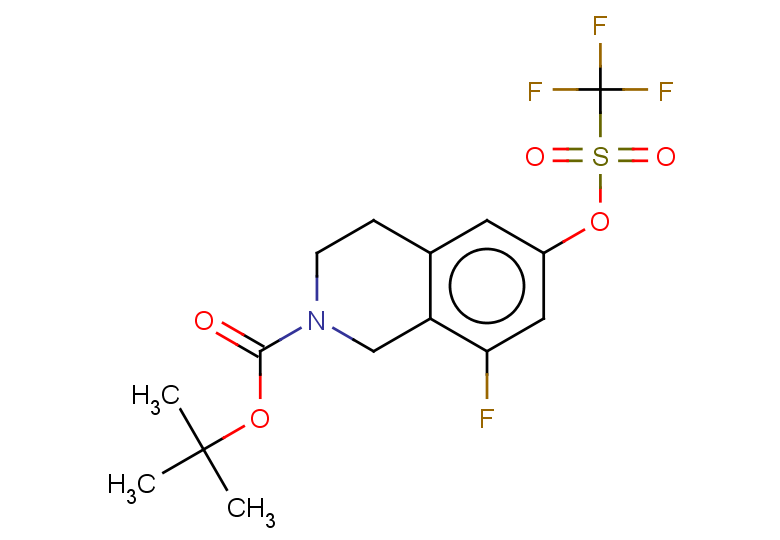 tert-butyl 8-fluoro-6-(trifluoromethanesulfonyloxy)-1,2,3,4-tetrahydroisoquinoline-2-carboxylate