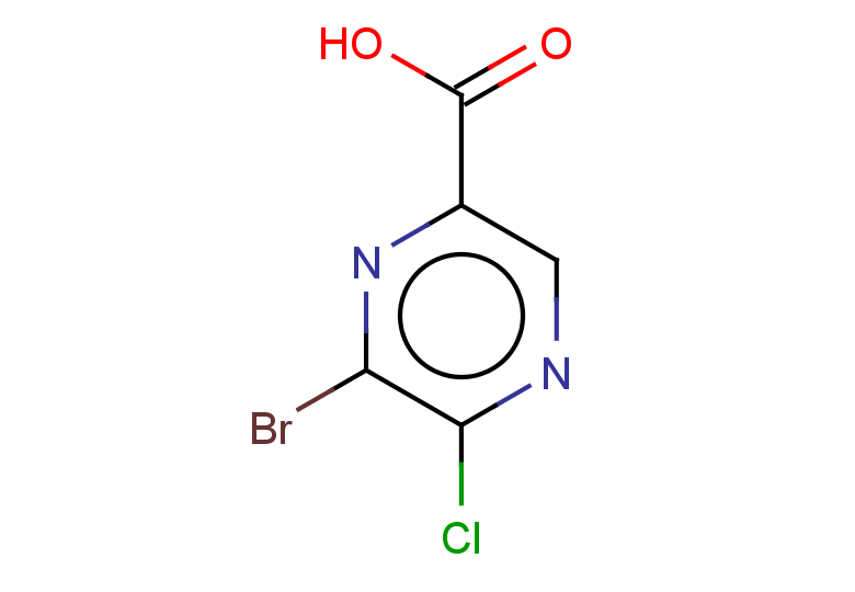 6-bromo-5-chloropyrazine-2-carboxylic acid